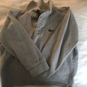 Lacoste grey cotton long sleeve